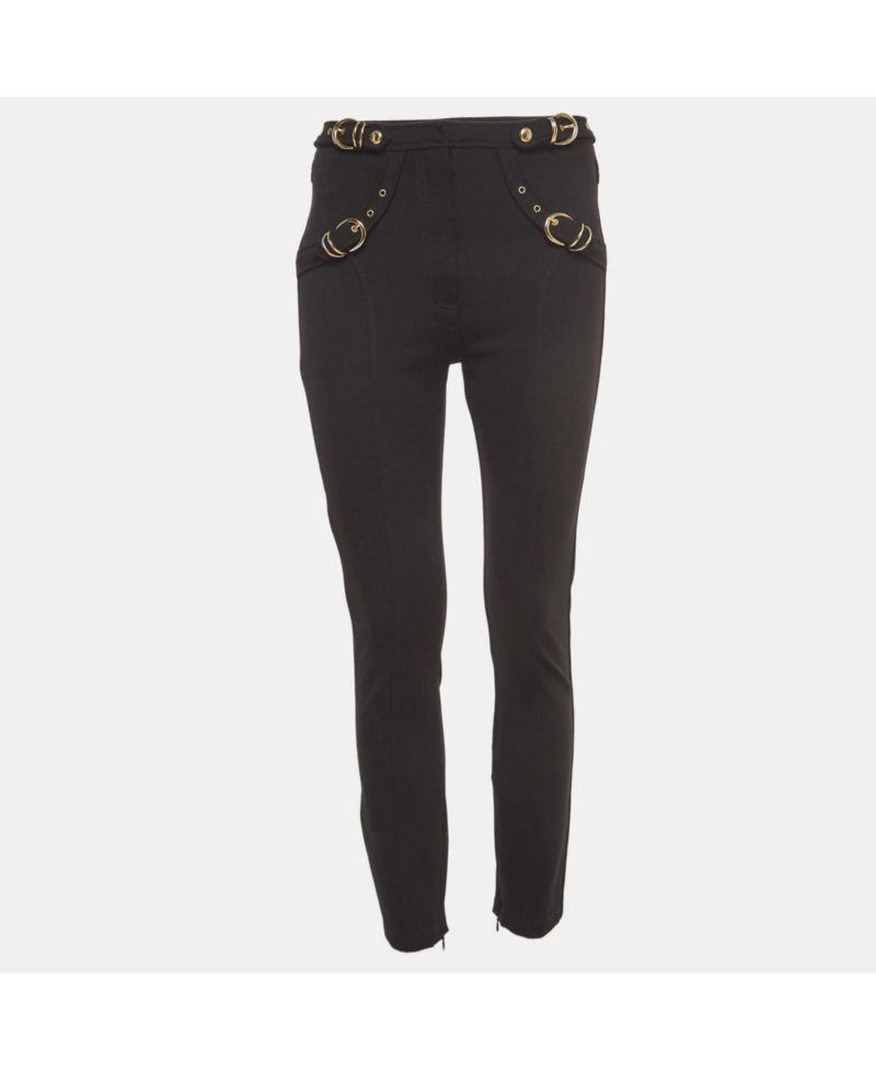 Women's Jeans Couture Black Belt Pocket Detail Skinny Pants