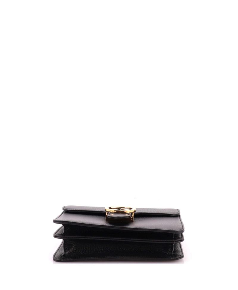 Small Interlocking Shoulder Bag Leather