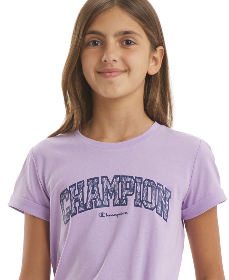 Girls' 7-16 Tie Front Graphic Short-Sleeve T-Shirt
