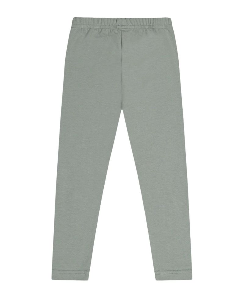 Little and Big Girl(6-8) Cotton Leggings Sage