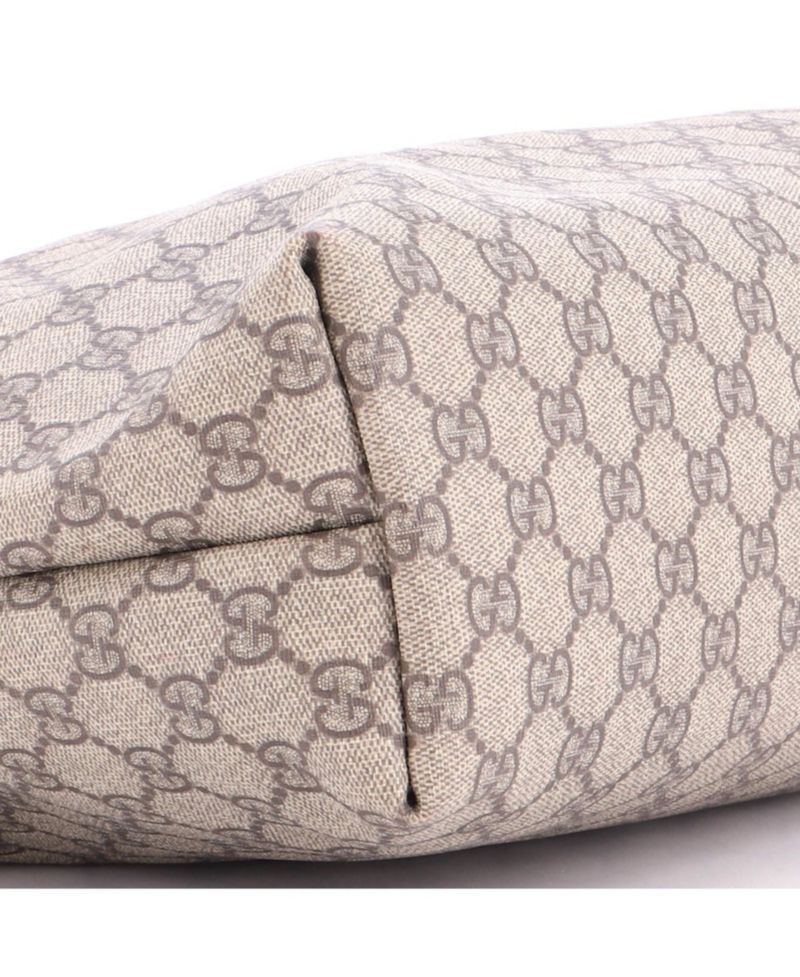 Medium Plus Tote GG Coated Canvas with Leather