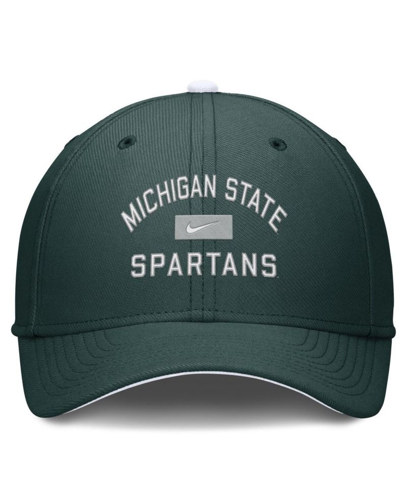 Men's Green Michigan State Spartans Primetime Rise Swoosh Flex Hat