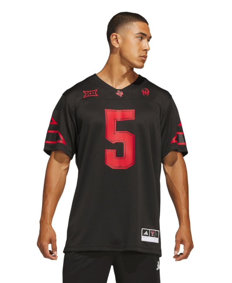 Men's Patrick Mahomes Black Texas Tech Red Raiders Let's Ride Premier Jersey