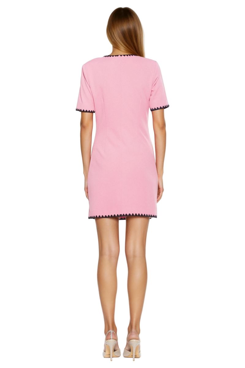 Women's Jaiya V-Neck Scuba Crepe Button-Down Dress