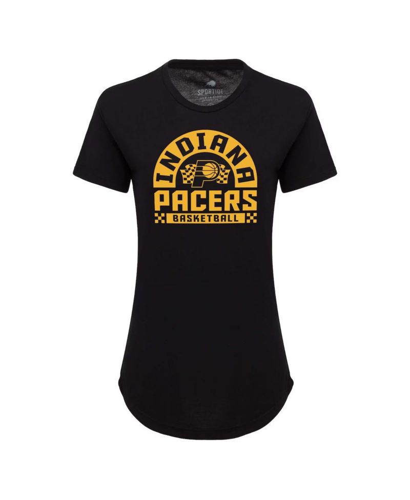 Women's Black Indiana Pacers Phoebe Super Soft Tri-Blend T-Shirt