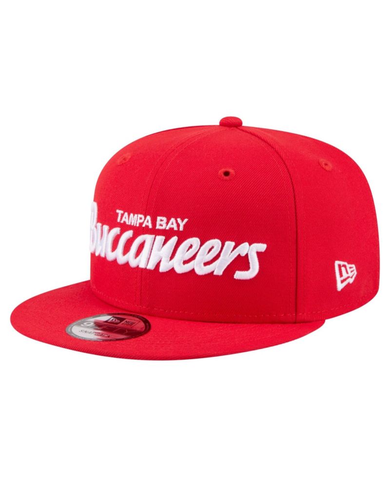 Men's Red Tampa Bay Buccaneers Core Team Script 9FIFTY Snapback Hat