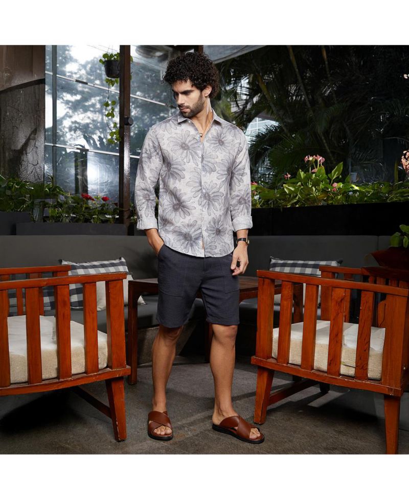 Men's Coin Grey Gloomy Daisy Shirt