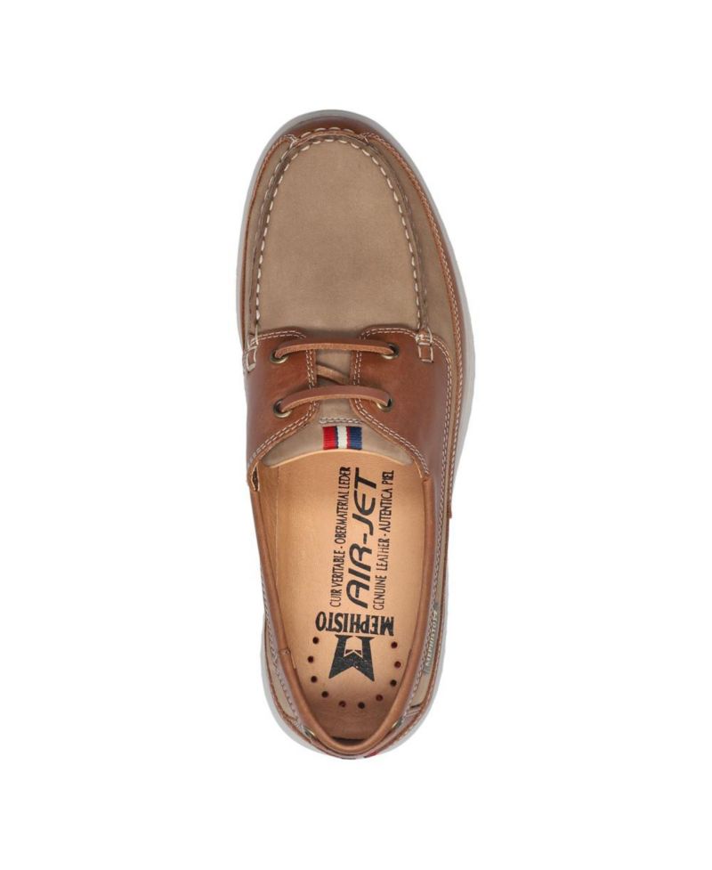 Trevis Full-Grain Leather Round-Toe Boat Shoes
