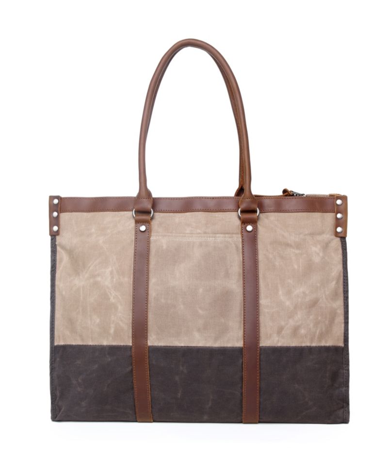 Stone Creek Waxed Canvas Tote Bag