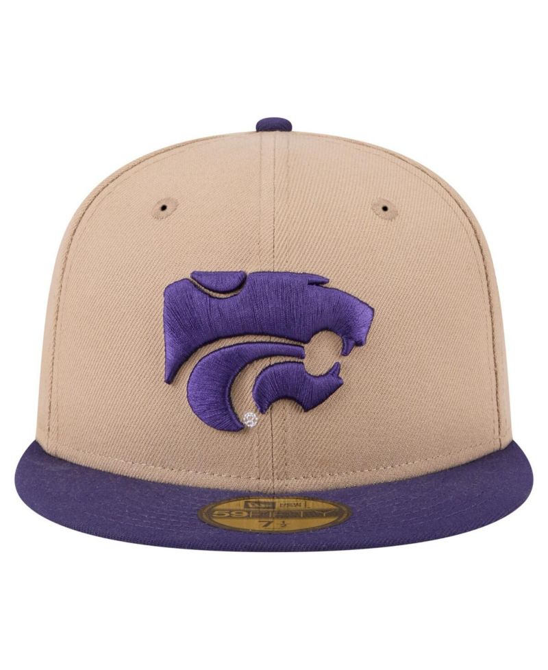 Men's Khaki Kansas State Wildcats Two-Tone 59FIFTY Fitted Hat