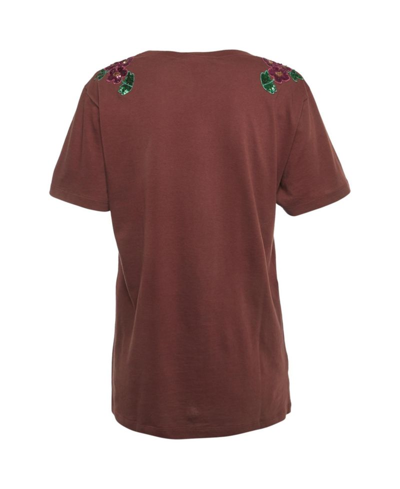 Women's Dapper Dan Sequin-Embellished Logo T-Shirt
