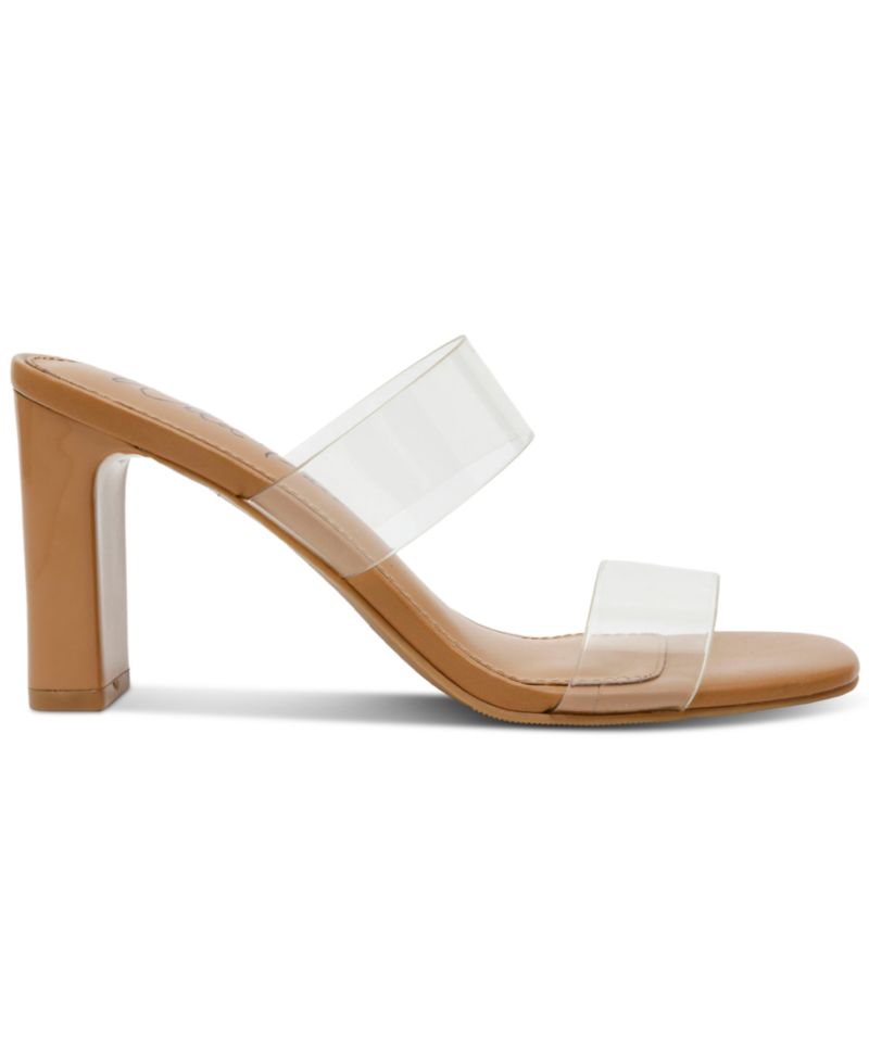 Zandria Two-Piece Clear Vinyl Dress Sandals