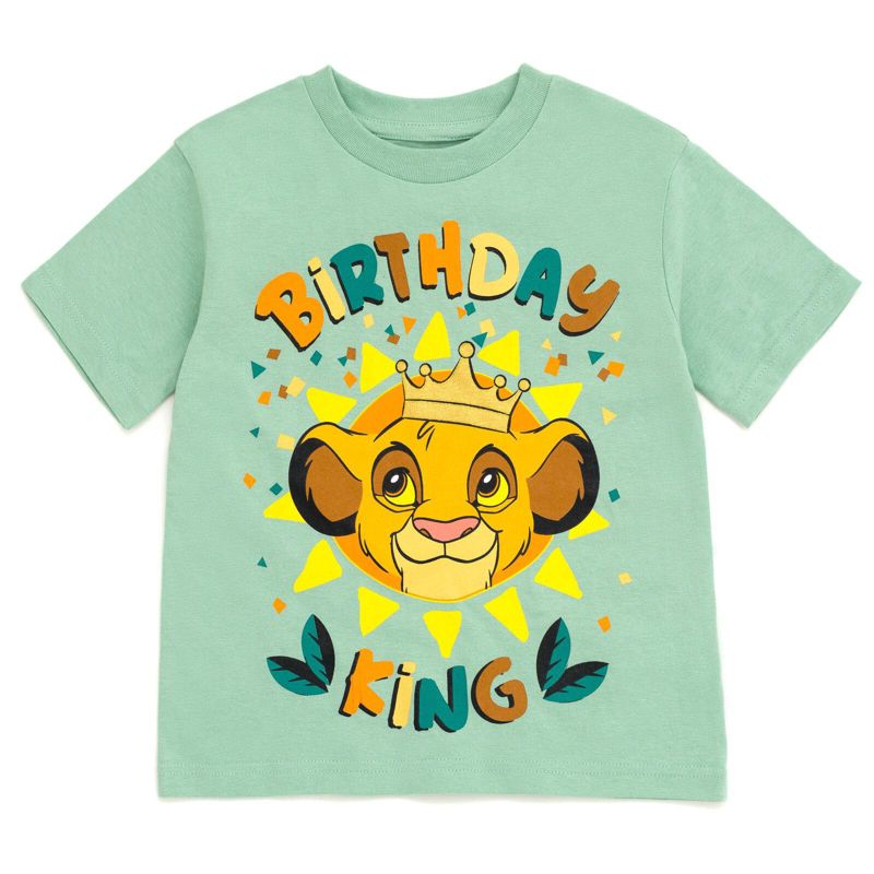 Toddler Boys Simba 2T -5T Short Sleeve Birthday T-Shirt