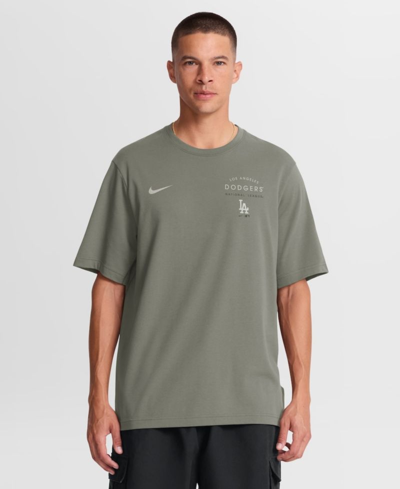 Men's Olive Los Angeles Dodgers Dri-FIT Primary T-Shirt