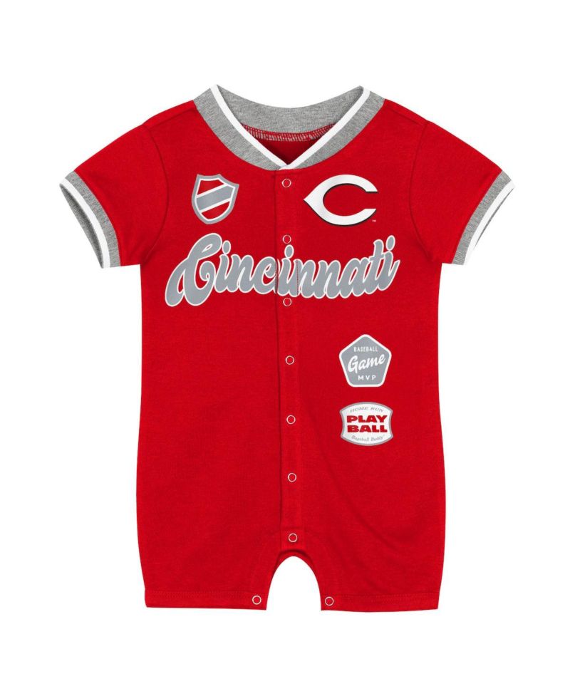 Baby Boys and Girls Red Cincinnati Reds Pinch Coverall