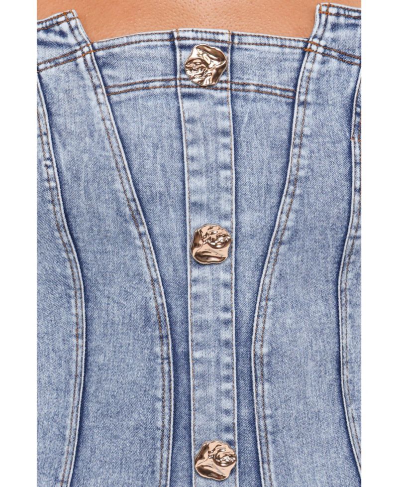 Women's Katie Denim Maxi Dress