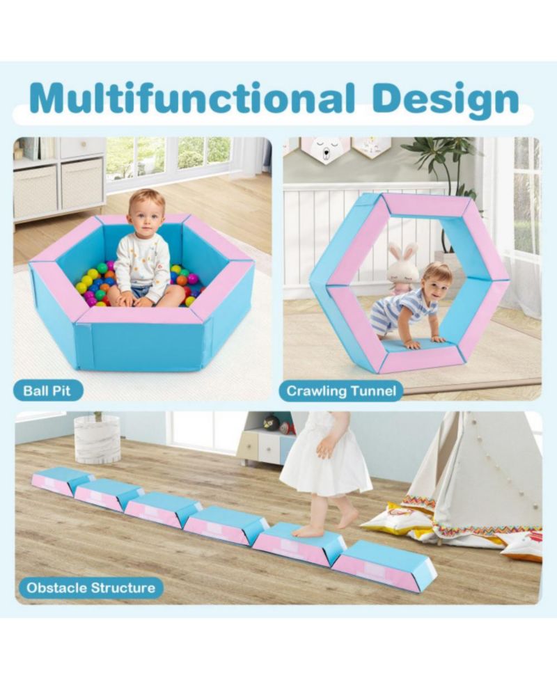 3 Piece Baby Foam Climbing Set with 100 Ocean Balls