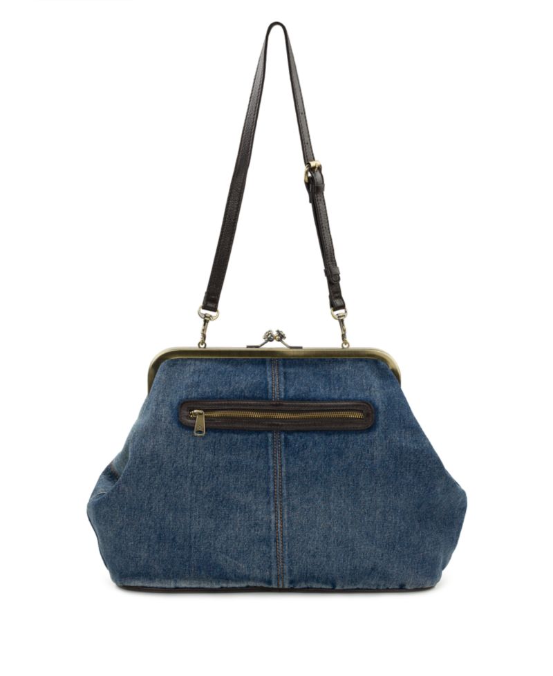Serafina Extra-Large Denim Frame Shoulder Handbag