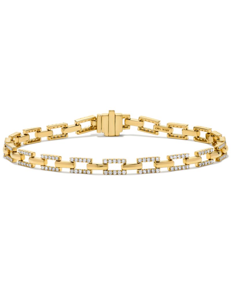 Diamond Bracelet (1-1/2 ct. t.w.) in 14k Yellow Gold
