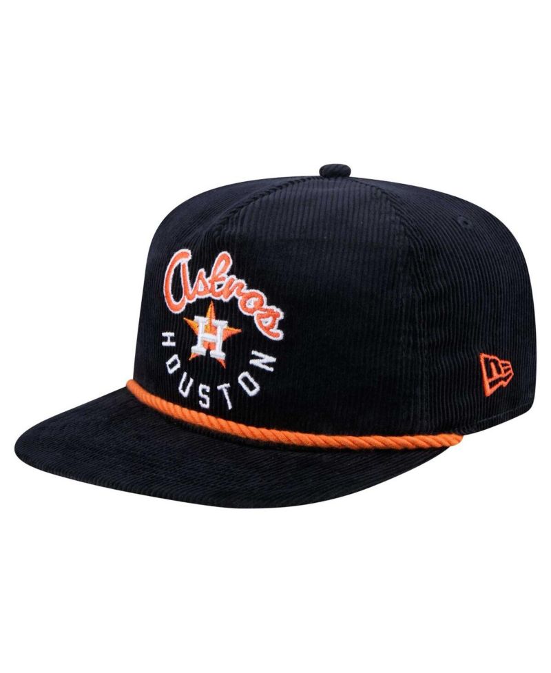 Men's Navy Houston Astros Full Circle Corduroy Golfer Adjustable Hat