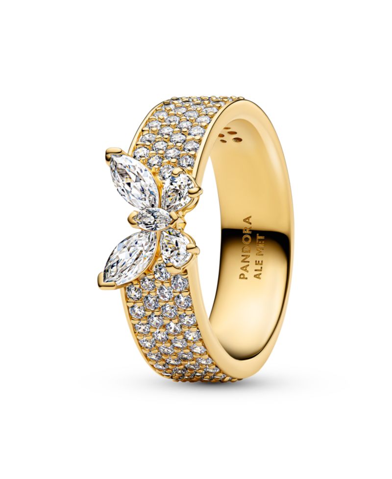 Sparkling Butterfly Bold Ring