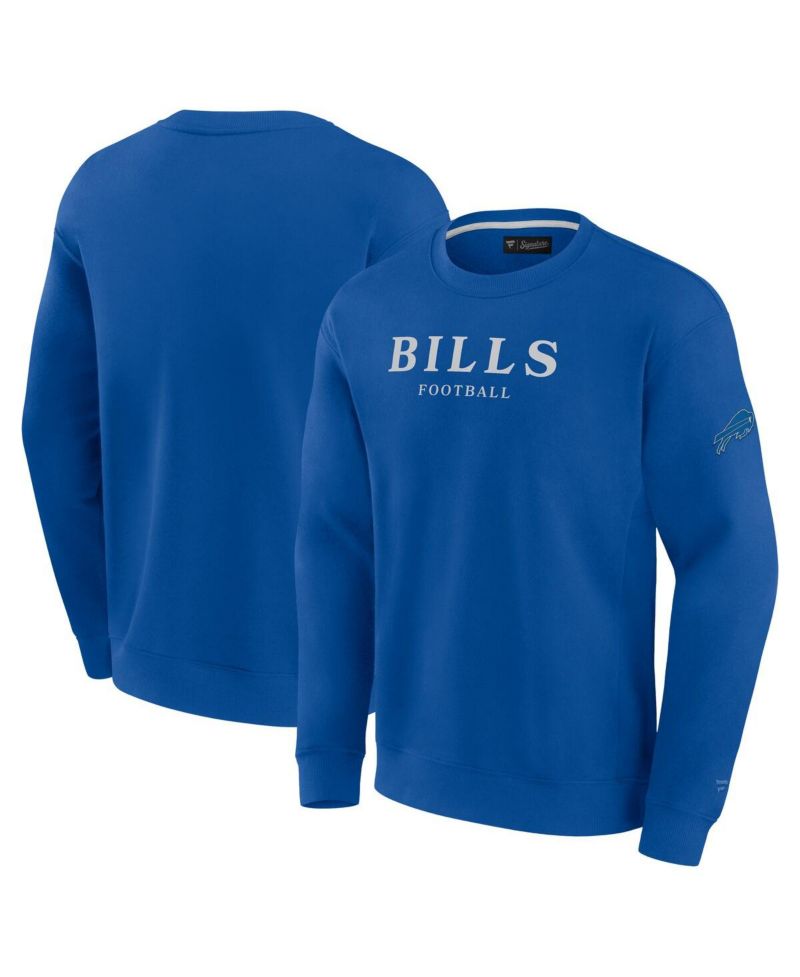 Men's and Women's Royal Buffalo Bills Elements Unlimited Fleece Pullover Sweatshirt