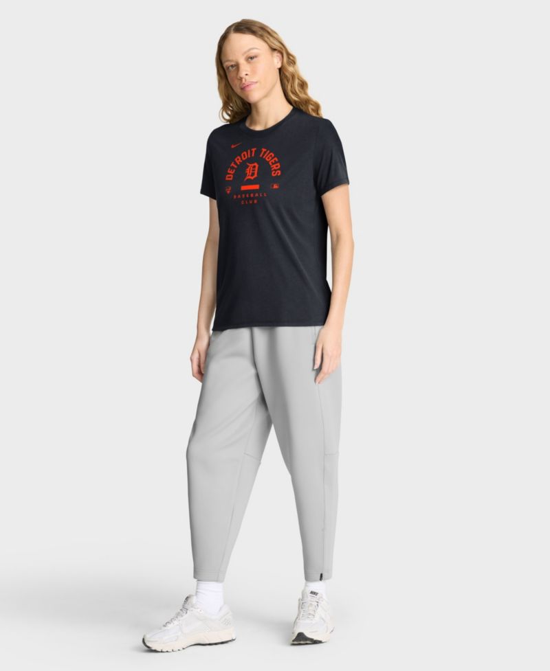 Women's Navy Detroit Tigers Authentic Collection Early Work Tri-Blend Dri-FIT T-Shirt