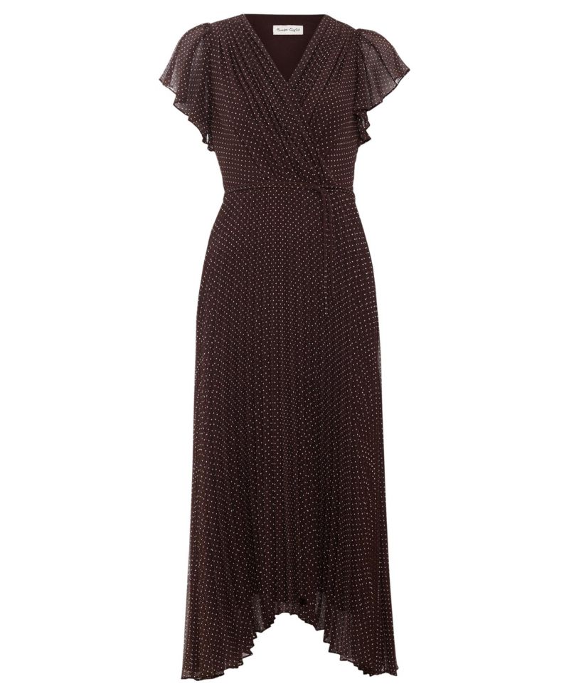 Women's Louisa Polka-Dot Pleated Dress
