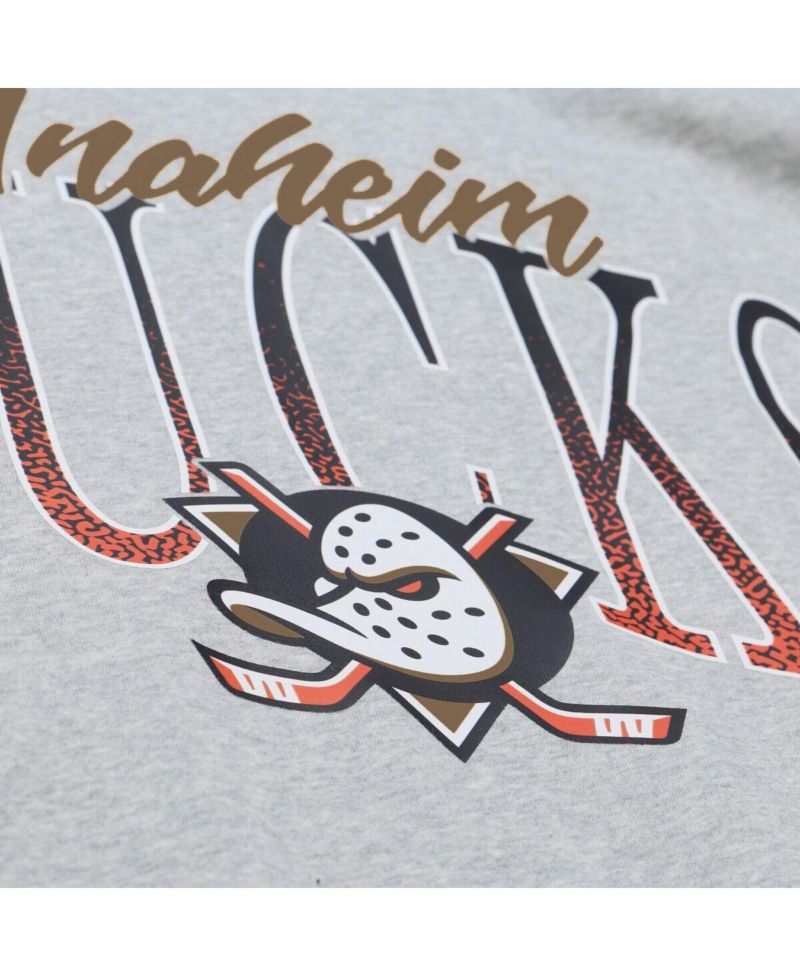 Women's Heather Gray Anaheim Ducks Hockey Night Sweatshirt