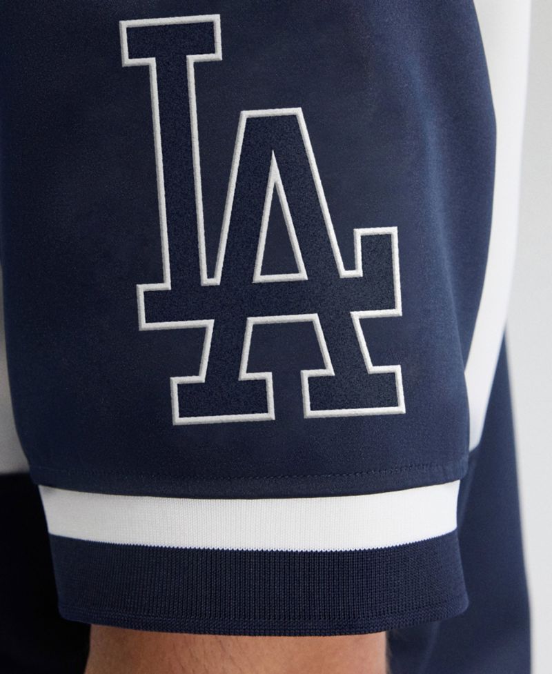 Men's Los Angeles Dodgers Iconic Satin Short-Sleeve Jacket