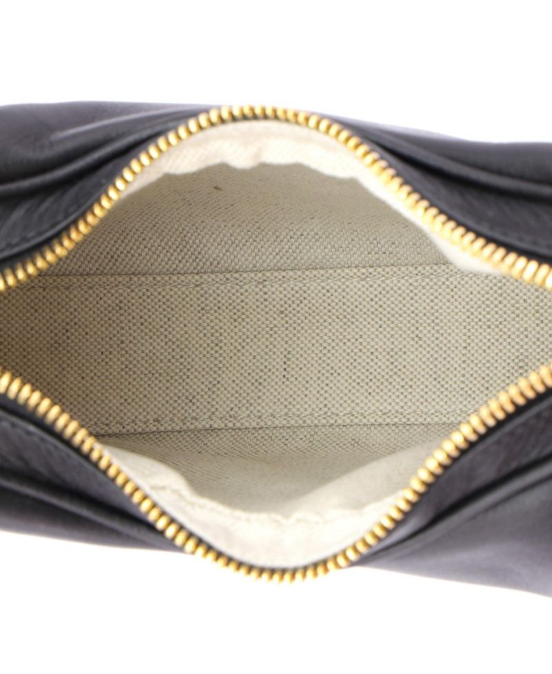 Small Attache Shoulder Bag Leather