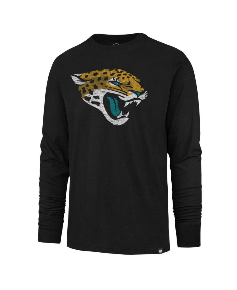 Men's Black Distressed Jacksonville Jaguars Premier Franklin Long Sleeve T-shirt