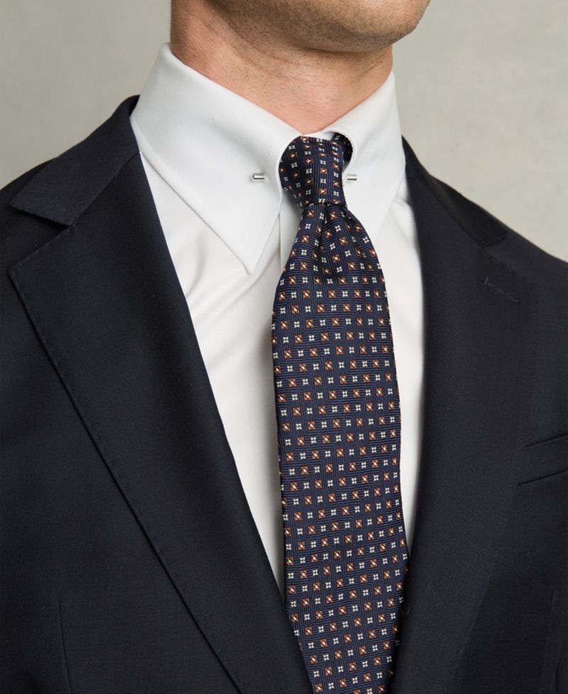 Men's Caldwell Regular-Fit Cotton Pin-Collar Shirt
