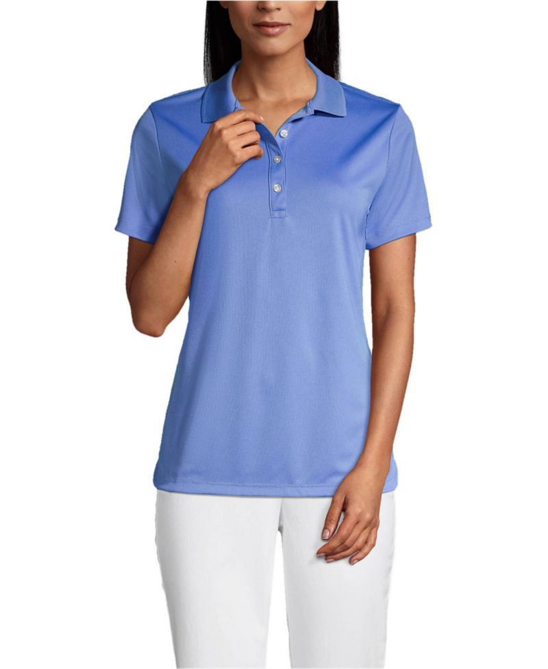 Women's Short Sleeve Solid Active Polo