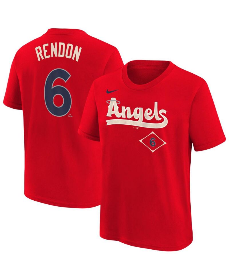 Big Boys and Girls Anthony Rendon Red Los Angeles Angels Fuse City Connect Name & Number T-Shirt
