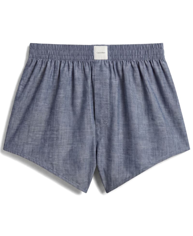 Women's High-Rise Pull-On Chambray Shorts, 3" Inseam