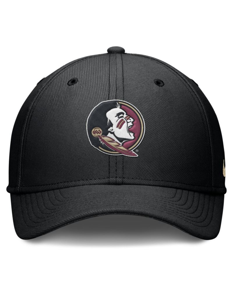 Men's Black Florida State Seminoles Rise Swoosh Dri-FIT Flex Hat