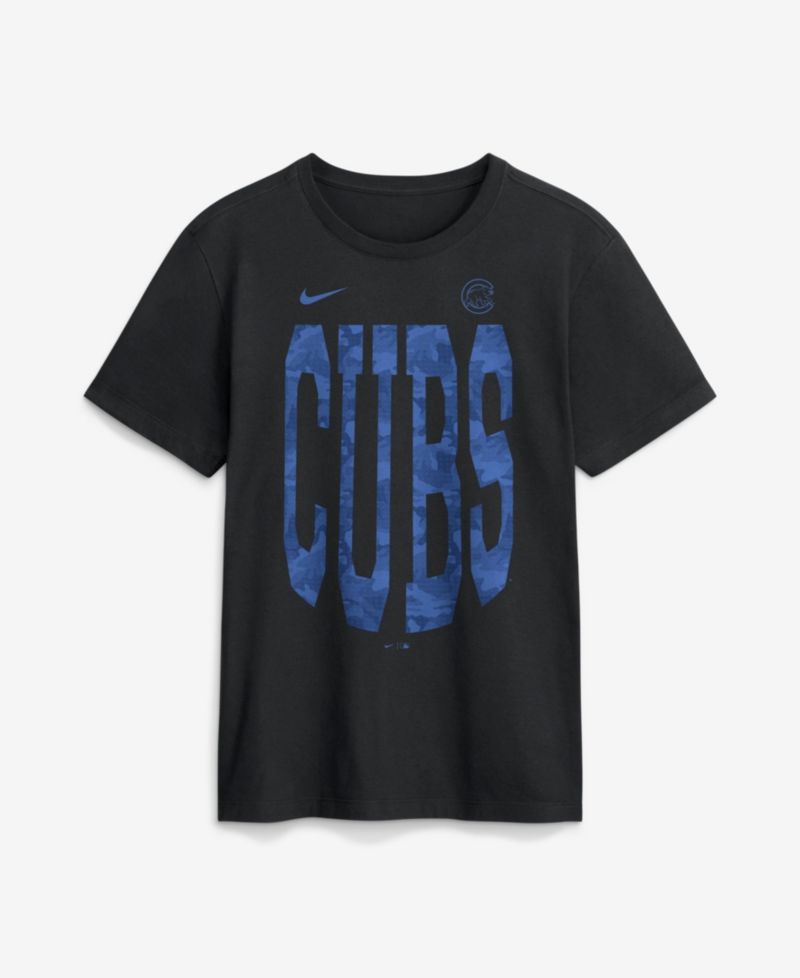 Men's Chicago Cubs Camo Velocity Victor Crewneck T-Shirt