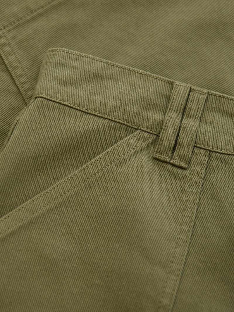 Women's Cotton Twill Midi Skirt