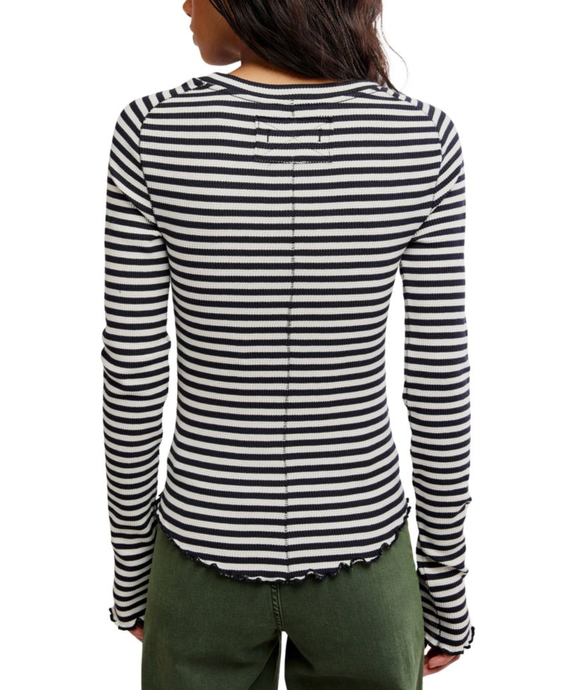 Women's We The Free Easy Does It Long-Sleeve Striped T-Shirt