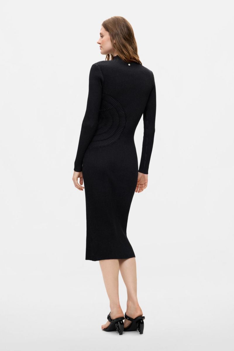 Women's Shimmering knit midi dress