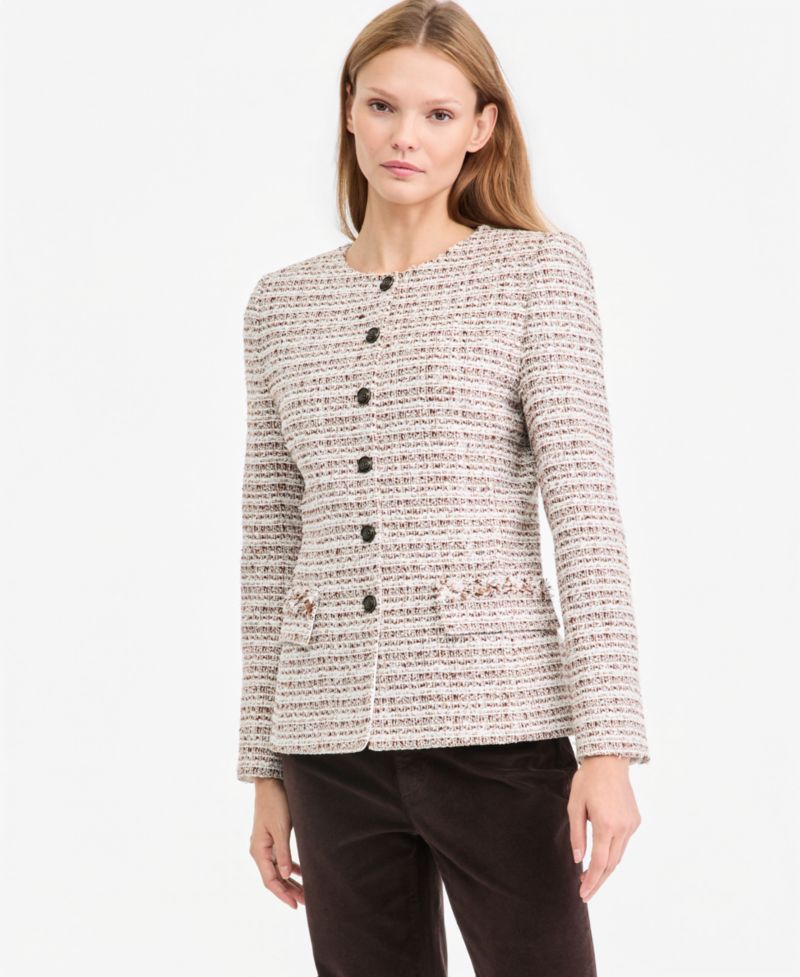 Women's Addison Tweed Lined Jacket, Macy's Exclusive