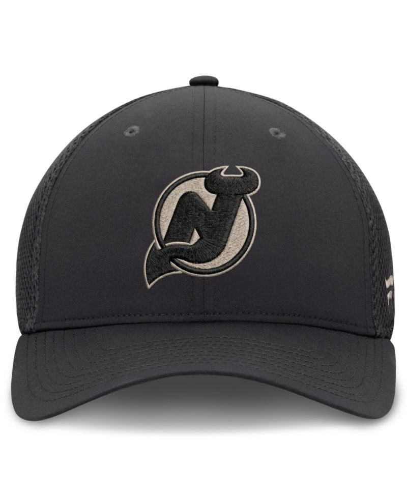 Men's Charcoal New Jersey Devils Road Meshback Stretch Hat