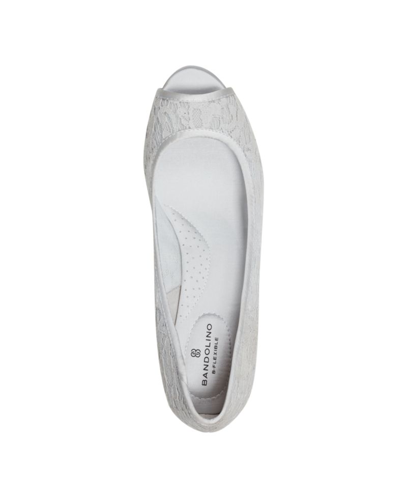 Women's Candra Low Wedge Peep Toe Dress Pumps