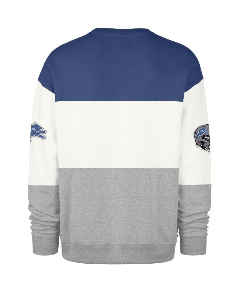 Men's Blue/Gray Detroit Lions Breeze Maximalist Sweatshirt