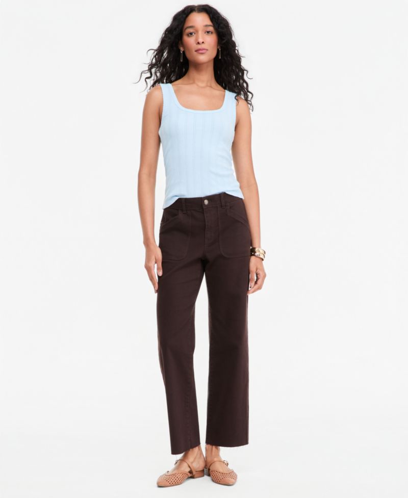 Women's L-Pocket Straight-Leg Utility Pants