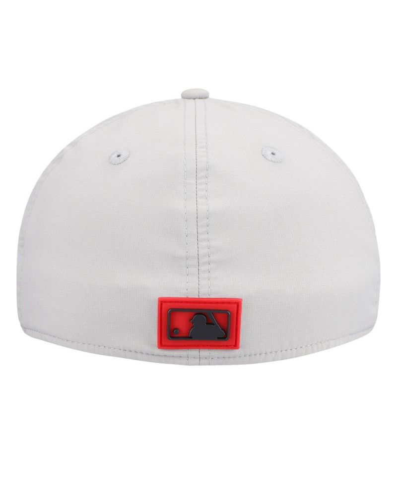 Men's Gray Boston Red Sox 2026 Clubhouse Alternate 39THIRTY Flex Hat