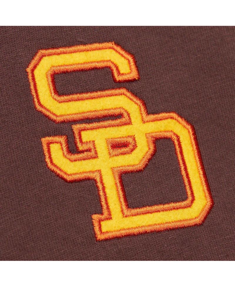 Men's Tony Gwynn Brown San Diego Padres Cooperstown Collection Heavyweight Premium Player vintage-like Logo T-Shirt