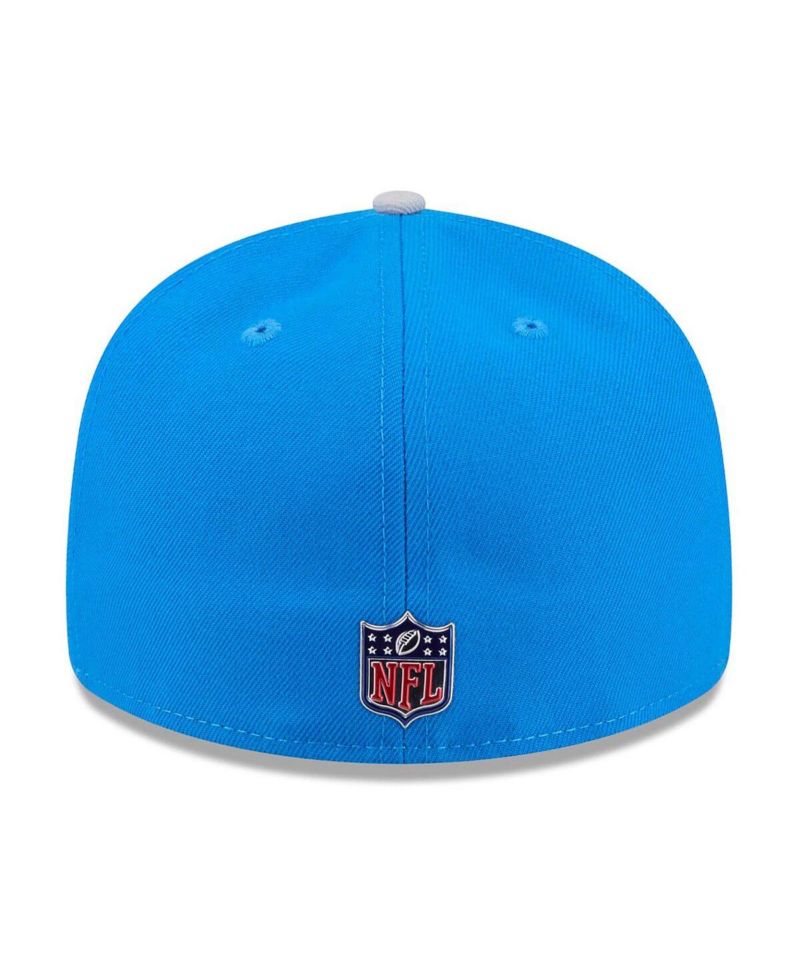 Men's Blue/Silver Detroit Lions 2026 NFL Draft Pre-Curved 59FIFTY Fitted Hat