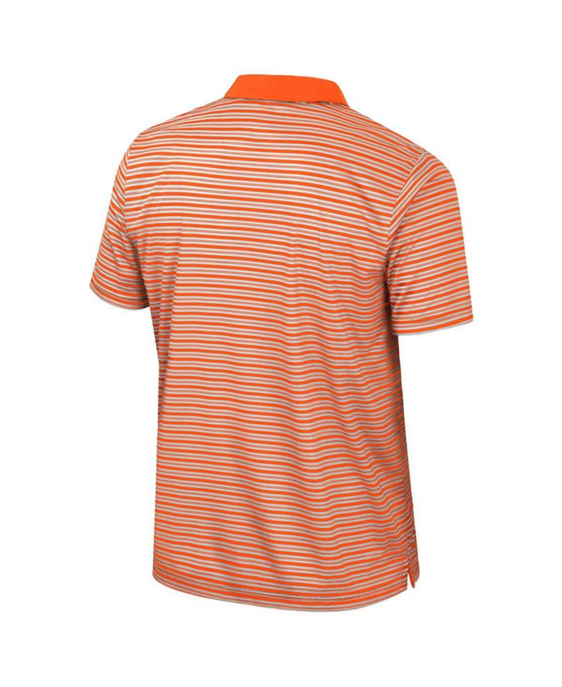 Men's Orange Oregon State Beavers Striped Polo Shirt